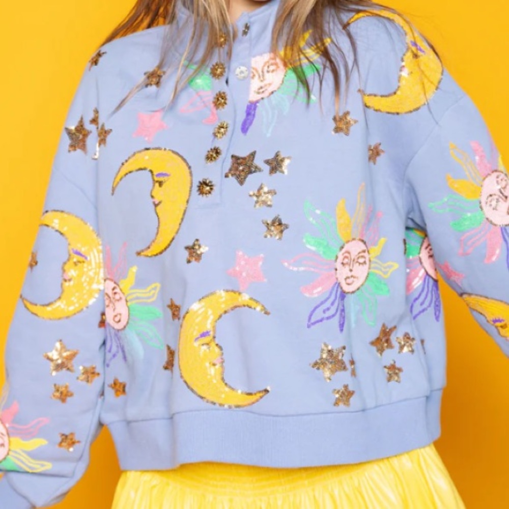 Queen Of Sparkles Sun and Moon Sweatshirt